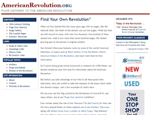 Tablet Screenshot of americanrevolution.org